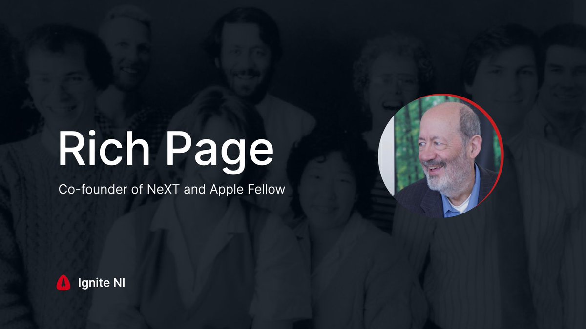 founderlabs__'s tweet image. Next week, Rich Page! 

Rich was an Apple Fellow and co-founder of NeXT with Steve Jobs.

Rich had significant contributions to the computers we love. He developed prototypes of Lisa, Mac and Apple's first laptop + responsible for compilers, dev tools &amp;amp; hardware. 

Can't wait.