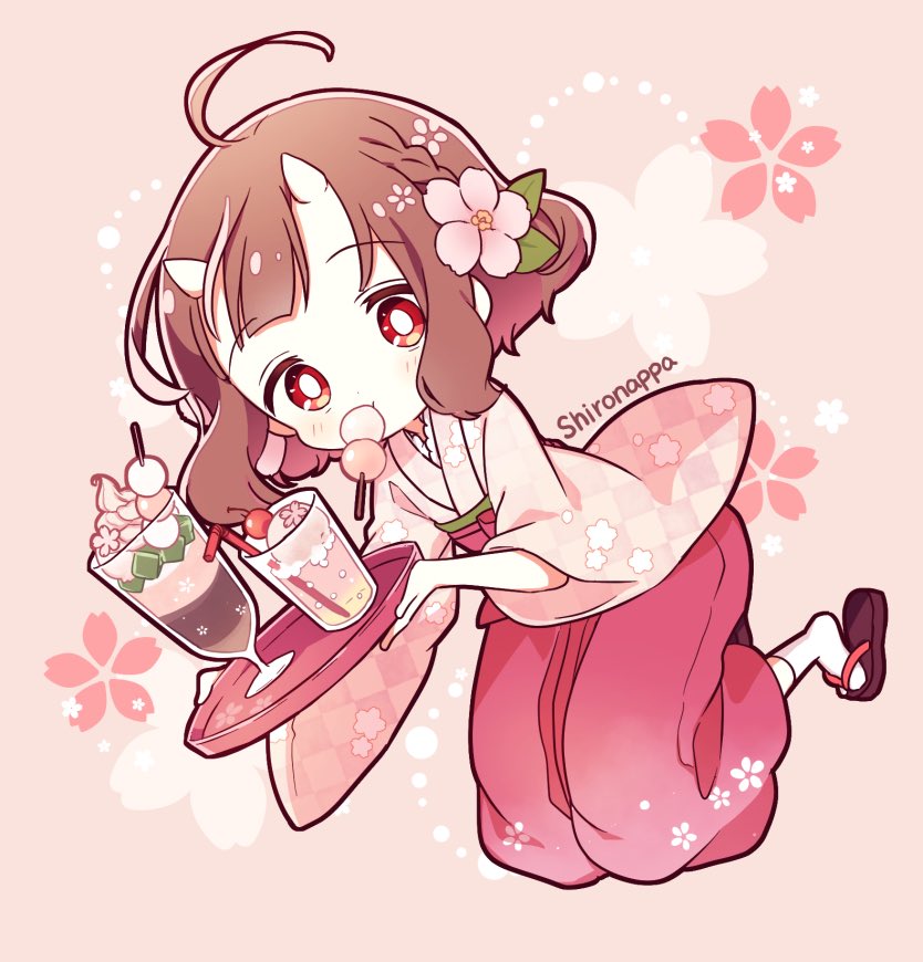 しろなっぱ 桜の季節ですね 小鬼ちゃんは花より団子みたいです 春イラスト 小鬼の少女 T Co 4rtoz9wjjy Twitter