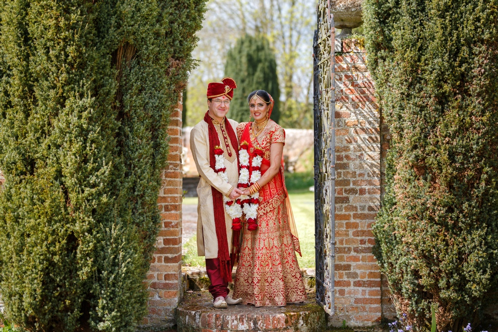 👰 B R I D E   &amp;   G R O O M 🤵

Newlyweds, Nikki and Michael, look absolutely fabulous here, standing at the entrance to The Walled Garden 🌞

📸 @jamesdavidsonph 
Planner: <a href="/brideandglory/">bride&glory</a> 

#wedding #countrywedding #brideandgroom #buckinghamshireweddingvenue
