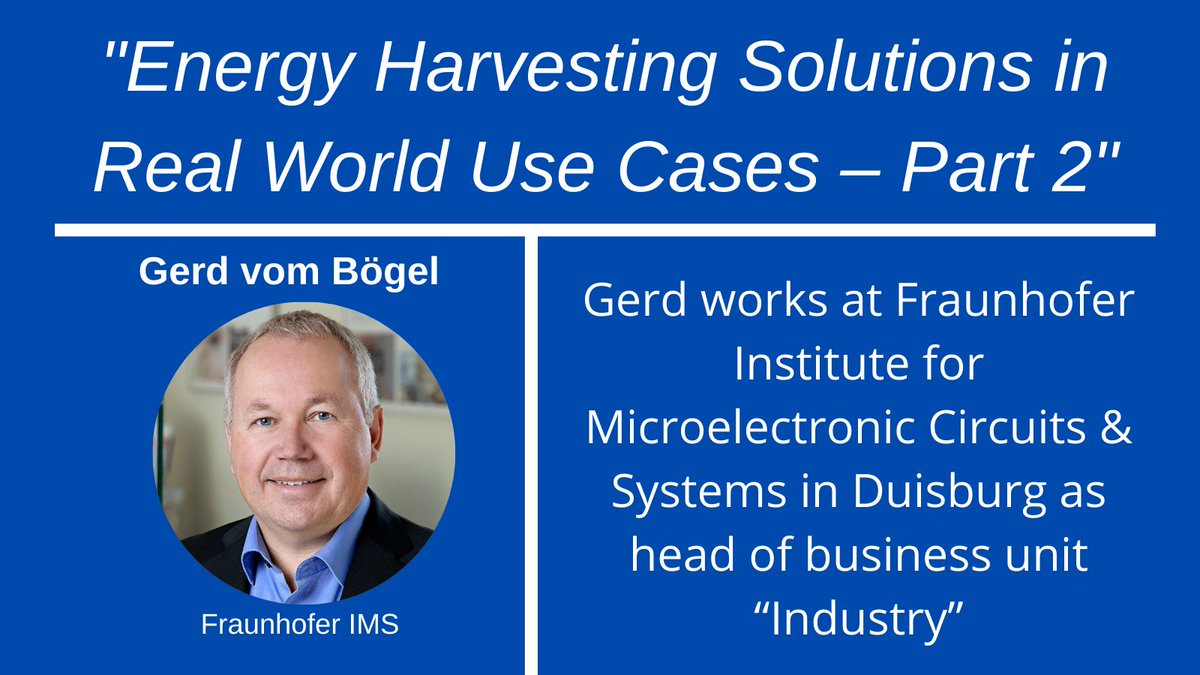 EnablesEU's tweet photo. Closing early next week - so get signed up for our Energy Harvesting "Real World Use Cases Webinar" taking place next Wednesday 31st March...
Registration open: https://t.co/WJA4qQGYpC
#EnergyHarvesting #EUProgramme #Access #EnergyStorage https://t.co/7JsfBzig4m