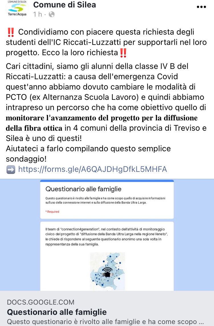 connection4gen's tweet photo. Anche il Comune di Silea sta collaborando con noi per diffondere il sondaggio! Andate a dargli un’occhiata😉

#asoc2021 https://t.co/XKp6uY3kKN