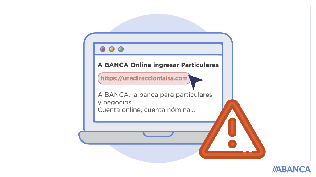 SomosABANCA's tweet photo. Nosotros nunca, N U N C A, te enviaremos un enlace de acceso a tu #BancaElectrónica por email, así que, si esto te pasa, ¡D E S C O N F Í A! Entrar en links a través de correos puede ser peligroso. ¡Mantente alerta! ⚠ https://t.co/vhYMoKk9nh https://t.co/udcZjWcvYo