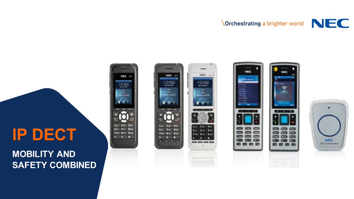 NECEnterprise's tweet photo. Keep it personal. #IPDect handsets from #NEC give on-site #Mobility & eliminates the need to share handsets #COVID-19 See them @ https://t.co/j923KH2tP2 #G277 #G577 #I766 https://t.co/9uHBs7eEwp