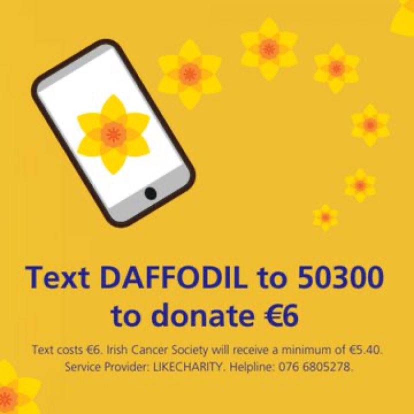 nessacarson's tweet image. In all this madness @IrishCancerSoc and those affected by cancer need our help more than ever. #DaffodilDay . Today’s the day and it’s so easy to donate.