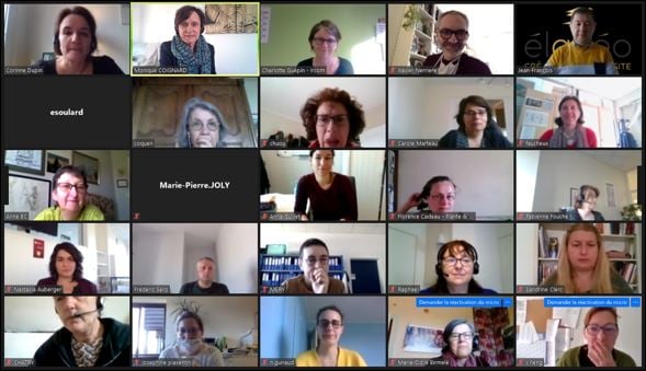 adbs_plp's tweet photo. 😀 Merci à @corinnedupin, consultante et formatrice (cabinet Ourouk), qui nous a fait "repenser notre #veille" hier lors de l'Assemblée régionale @adbs_plp.
Une visio qui a réuni une quarantaine de documentalistes pour ce moment d'échanges et d'autodiagnostic ! https://t.co/IL74bhdACA