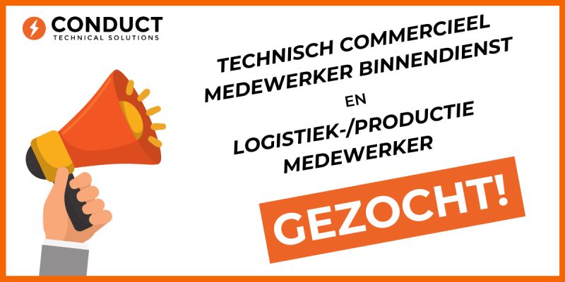 ConductTS's tweet photo. Conduct groeit erg hard, groei jij met ons mee? 🤩 We zijn op zoek naar 2 nieuwe collega's:

📞 Technisch commercieel medewerker binnendienst
🛠️ Logistiek-/Productiemedewerker

Wil je deel uitmaken van ons gezellige team? Solliciteer dan via: https://t.co/FwgMldGEMR https://t.co/AvfSYOPKDS