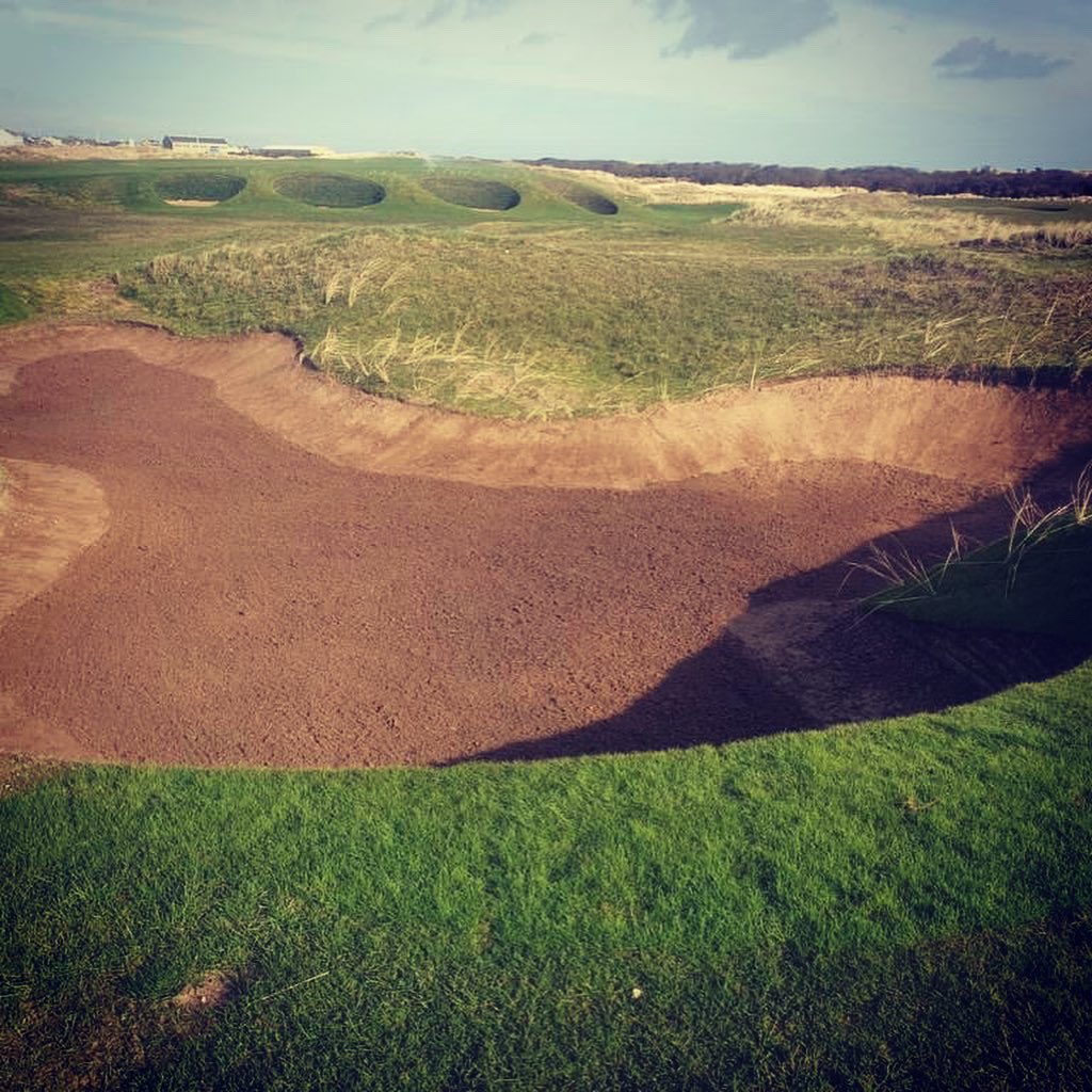 SeatonCarewGC's tweet photo. ⏰ three days until golf returns 
💨 its teeth would be out today on the links
👨‍⚕️ here’s a look down to the Doctor over the second bunker

#mackenziegolf #top100golf #seatoncarew #linksgolf #doctor #getbacktogolf #staysafe #windylinkscourse https://t.co/cla8Hg4os1