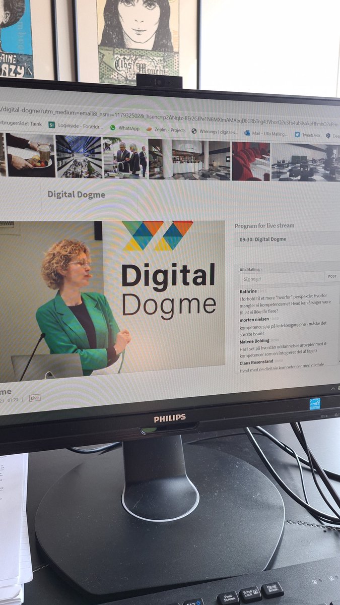 Endnu en digital konference. Om digitale kompetencer. Spændende med perspektiver omkring virksomhedernes rolle og ansvar #digitaldogme