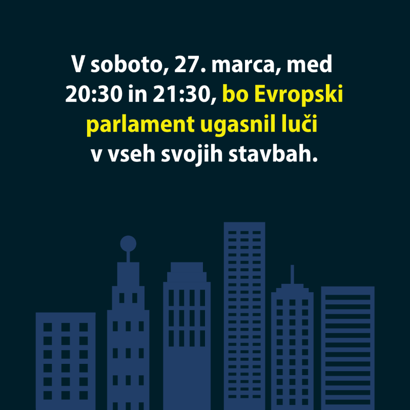 EP_Slovenija's tweet photo. Danes med 20:30 in 21:30 se bo Evropski parlament pridružil pobudi ura za Zemljo🌍⏰ in skupaj z nacionalnimi parlamenti, tudi z Državnim zborom, ugasnil luči v vseh svojih stavbah ter tako tudi simbolično pozval k okrepitvi boja proti podnebnim spremembam. Pridruži se še ti!
