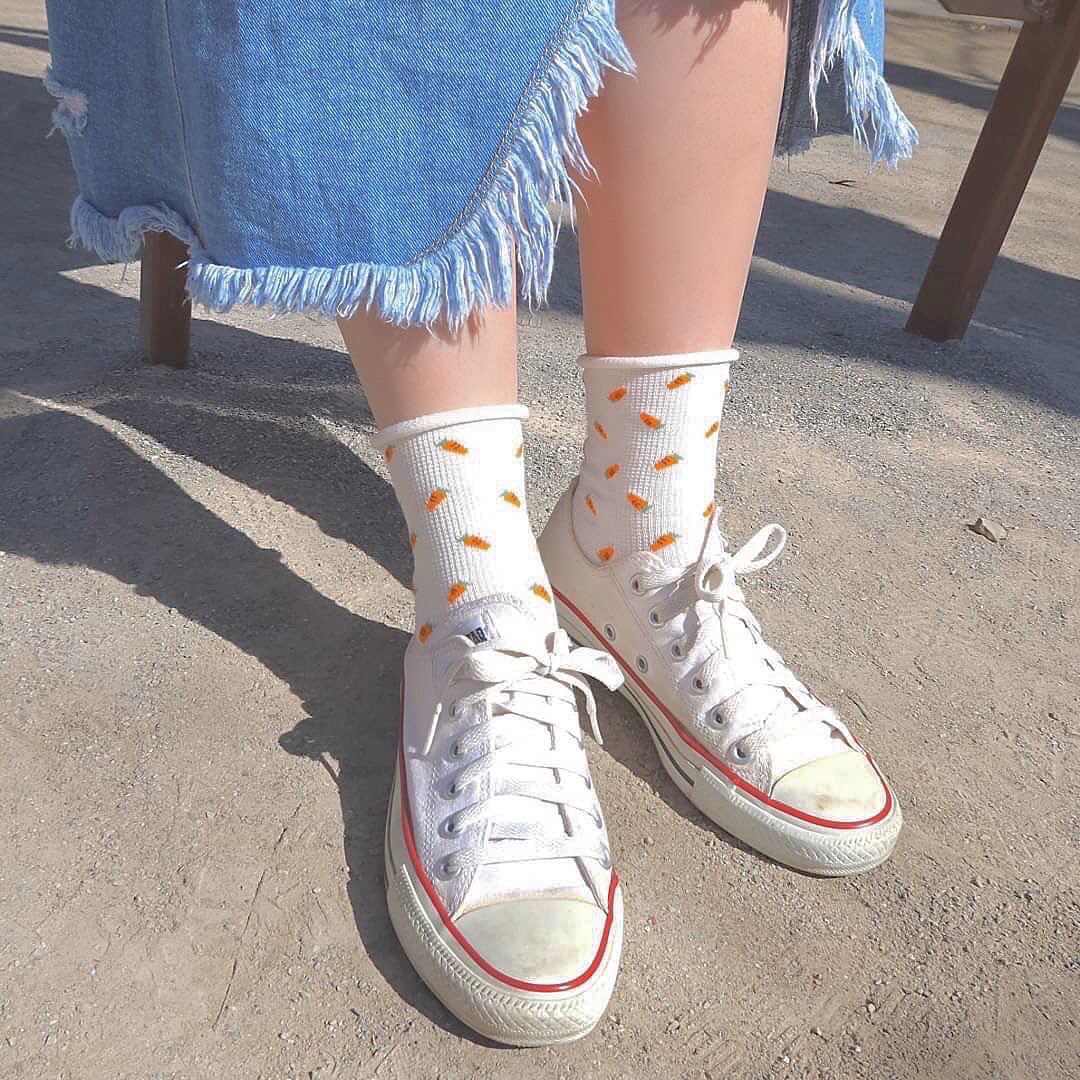 靴下屋 ルミネ池袋店 S Tweet ワッフルにんじん チューリップショートソックス 770 サンダルとスニーカーで合わせて履いてみました 柔らかいワッフル地でとっても可愛いです 靴下屋 Tabio ルミネ池袋 Trendsmap