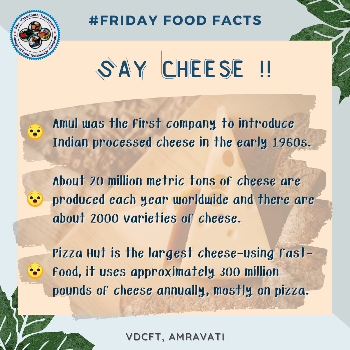 Sau Vasudhatai Deshmukh College Of Food Technology Sau Of Twitter