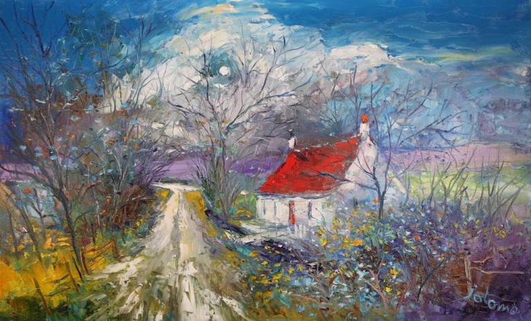 This is the "long and winding road" which inspired the Beatles' song, written when Paul McCartney and his family lived at High Park Farm near Campbeltown. John says, "We used to see him and his family often in Lochgilhead". In the new exhibition ow.ly/cDIG50E96Ub