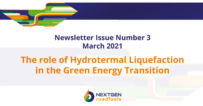 Read everything about the role of the Hydrothermal Liquefaction Technology #HTL in the #GreenEnergy Transition. Check #NextGenRoadFuels March newsletter with latest project’s result and updates here: bit.ly/3fhugF4