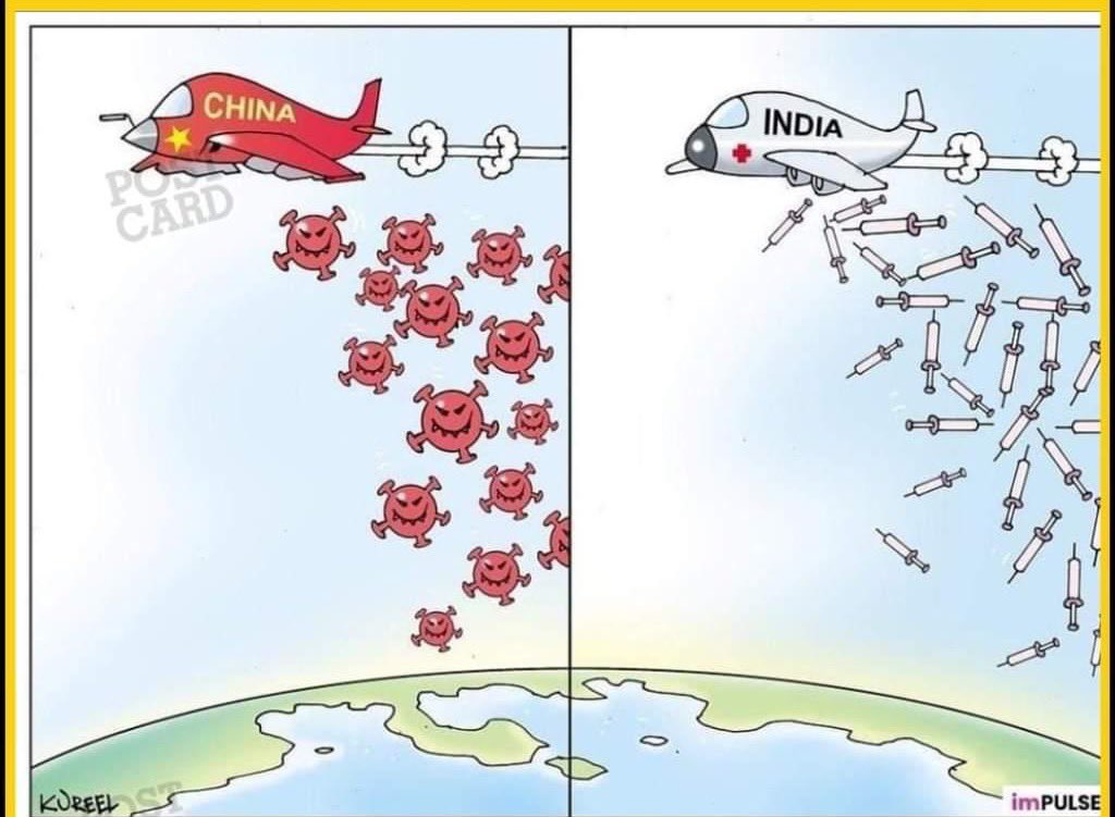 anandmahindra's tweet photo. Well, even if that’s a light-hearted dig, being a supplier of vaccines to the world is clearly creating a virtuous brand image for India... https://t.co/mNXxv6kMmI