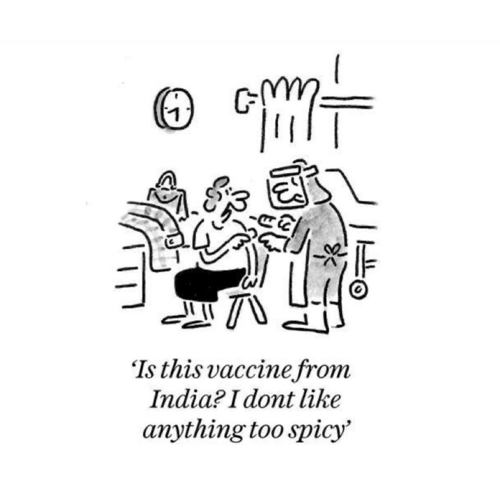 anandmahindra's tweet photo. Well, even if that’s a light-hearted dig, being a supplier of vaccines to the world is clearly creating a virtuous brand image for India... https://t.co/mNXxv6kMmI
