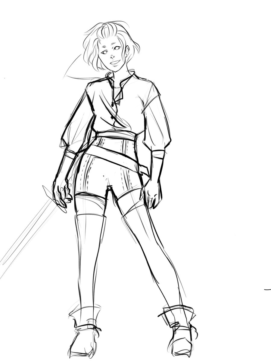 FeeDraws's tweet photo. a rough design for a new character i am going to play. Aasmiar Paladin :) #dnd5e #aasimar https://t.co/XjYgh1i4xd