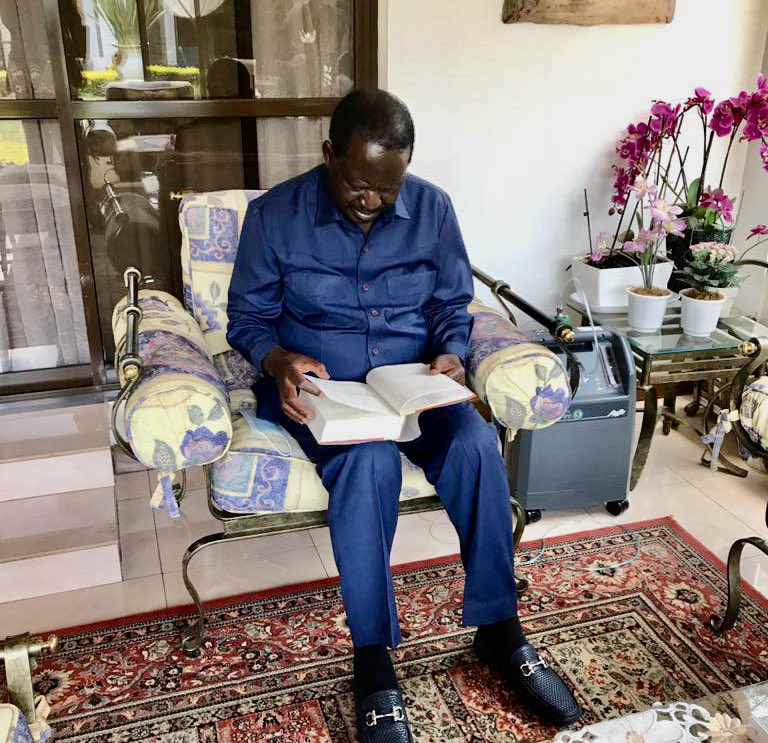 ODM Leader Raila's Photo Beside What Looks Like an Oxygen Machine Stirs an Online Talk