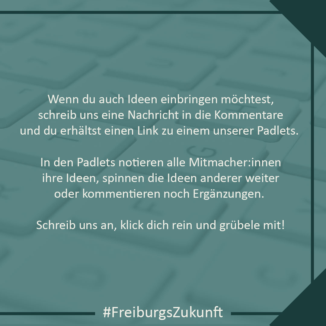 InstituteFields's tweet photo. #FreiburgsZukunft – Wir möchten noch mehr jungen Menschen eine Beteiligung an der Gestaltung der Zukunft Freiburgs ermöglichen und öffnen  die Befragung in die digitale Welt.

Wenn du auch Ideen einbringen möchtest, schreib uns gerne ein Kommentar unter diesem Beitrag. https://t.co/NRIUW8zpGd