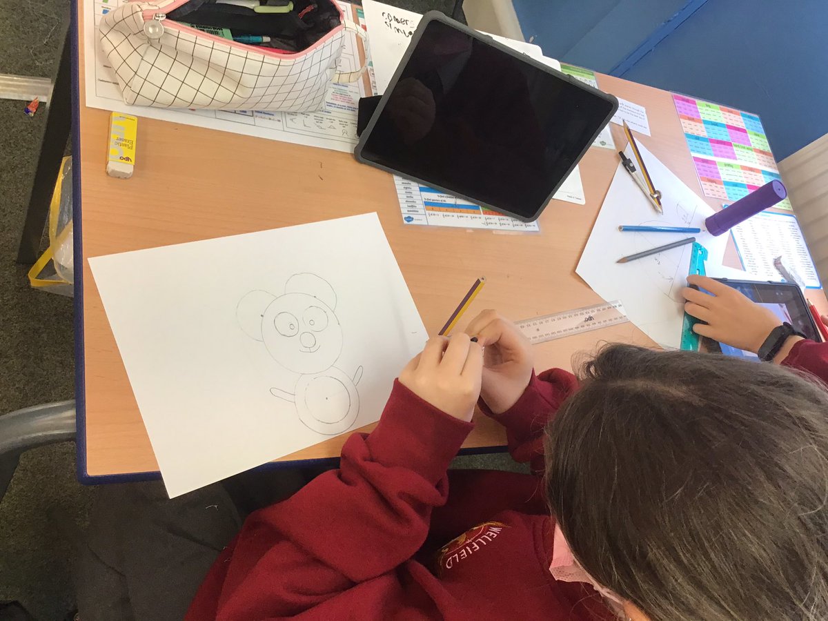WellfieldMiddle's tweet photo. We have been learning about the properties of circles this week in y6 and today we are combining our compass skills with art #WMSMaths https://t.co/0PS4y1zPff