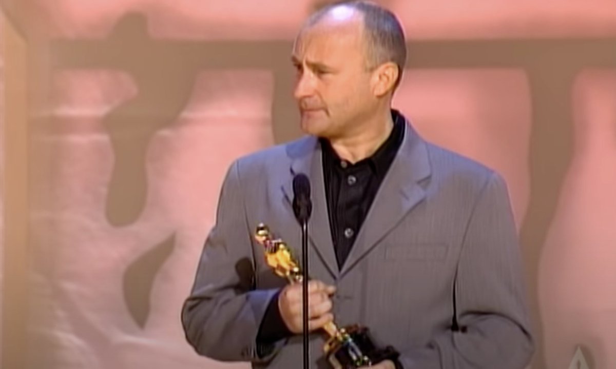 Genesis News Com V Twitter On This Day In 00 Phil Collins Wins An Oscar For His Song You Ll Be In My Heart From Disney S Tarzan Movie Watch The Moment Here T Co Yokukfnedb