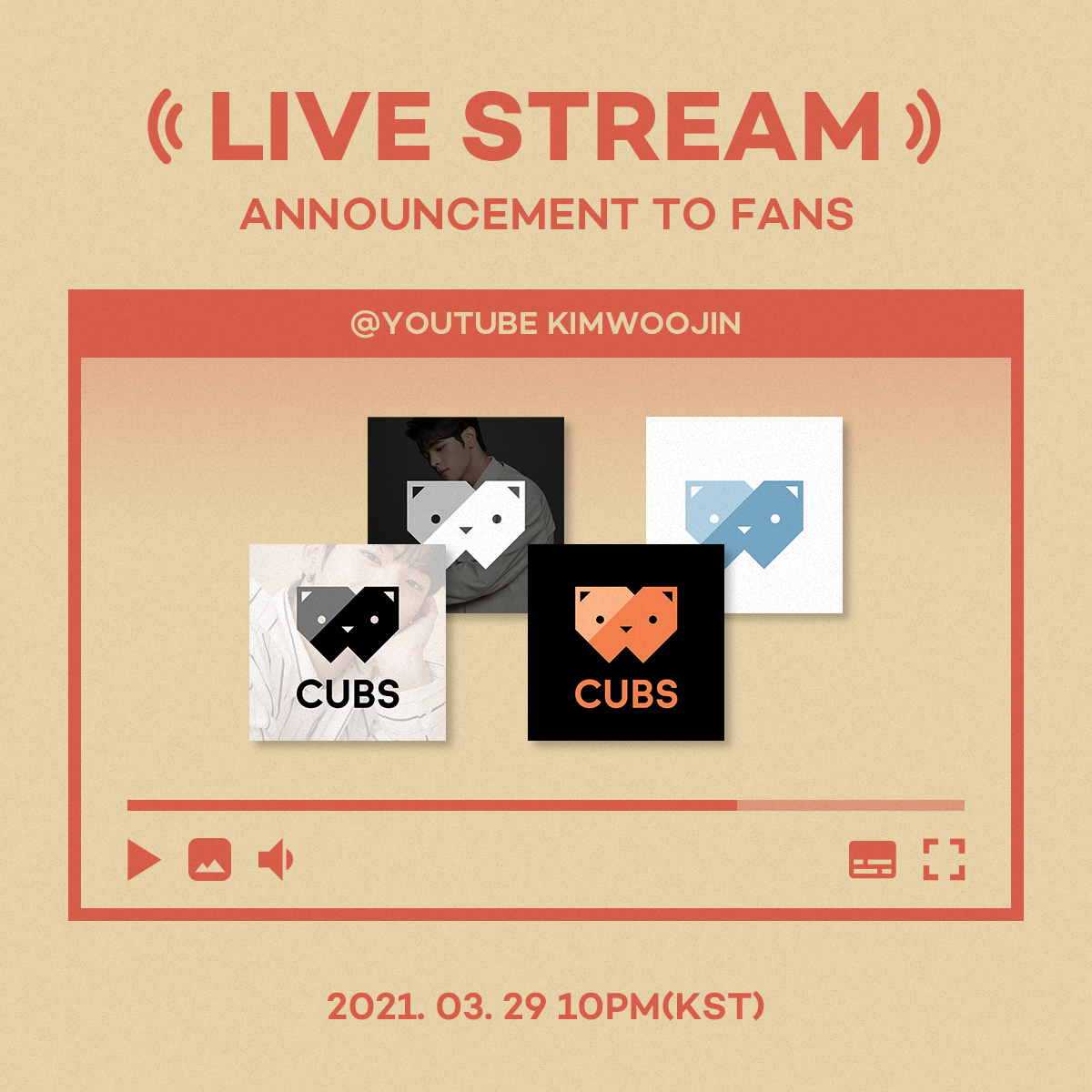 10x_ent's tweet photo. 🛎김우진 라이브 예고 | LIVE STREAM Teasing
3월 29일 오후 10시에 만나요 👋

- 29th March 2021, 10PM(KST)
- Stream On KIM WOOJIN YOUTUBE
▶️https://t.co/qVWtAytEpp

#KIMWOOJIN #김우진​ #우진​ #WOOJIN​ #10xEntertainment https://t.co/vq0sZDOQkx