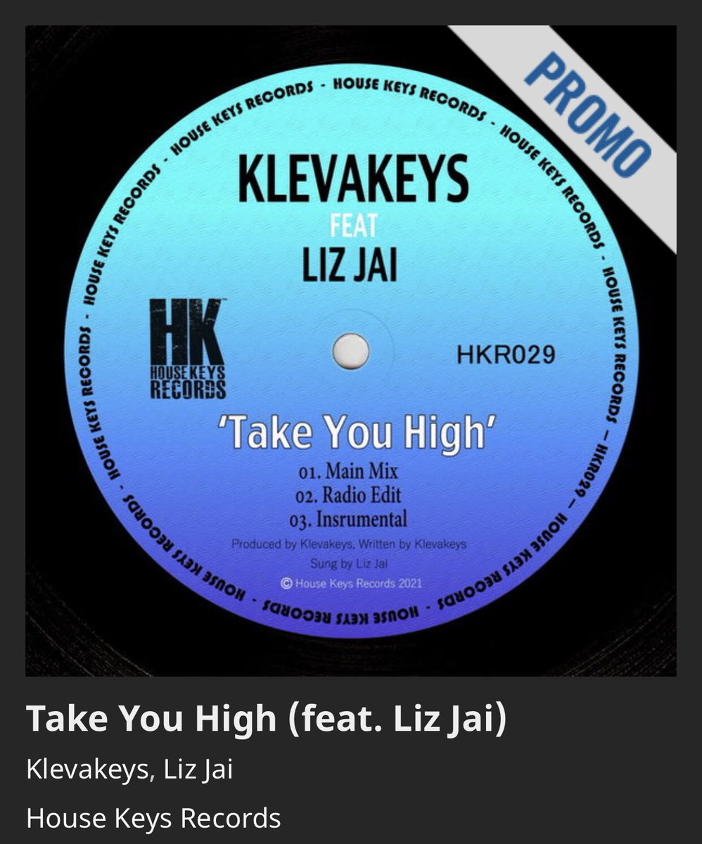 “Take You High” included in this weeks “Weekend Weapons” on <a href="/traxsource/">Traxsource</a>. 🙌 #HouseKeysRecords #OutToday