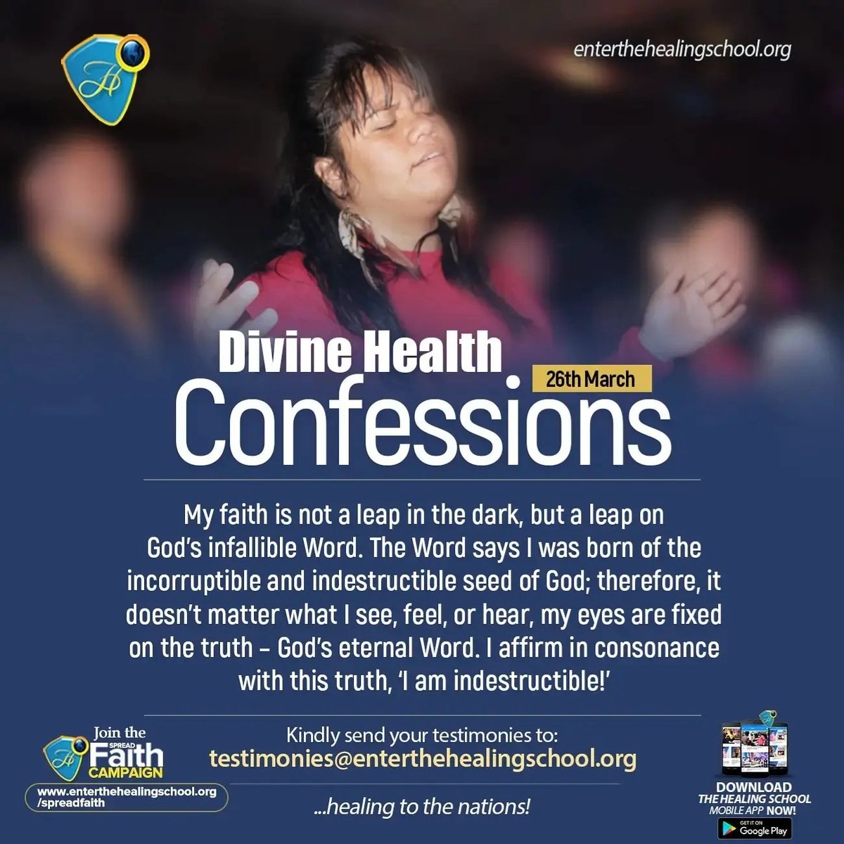 CELVZ1's tweet photo. 📌 TAKE A LEAP ON GOD'S WORD

 👉 Spread Faith, Spread The Healing School Magazine. It's FREE @
✅https://t.co/AJ21sHz4w2

👉 Global Day Of Prayer Starts @ 6:00PM GMT +1 Today. Register &amp; Participate
🌟https://t.co/OojMTsIdLs 

#CELVZ  #SpreadFaith  #HealingToTheNations https://t.co/Pl1j1UaueI