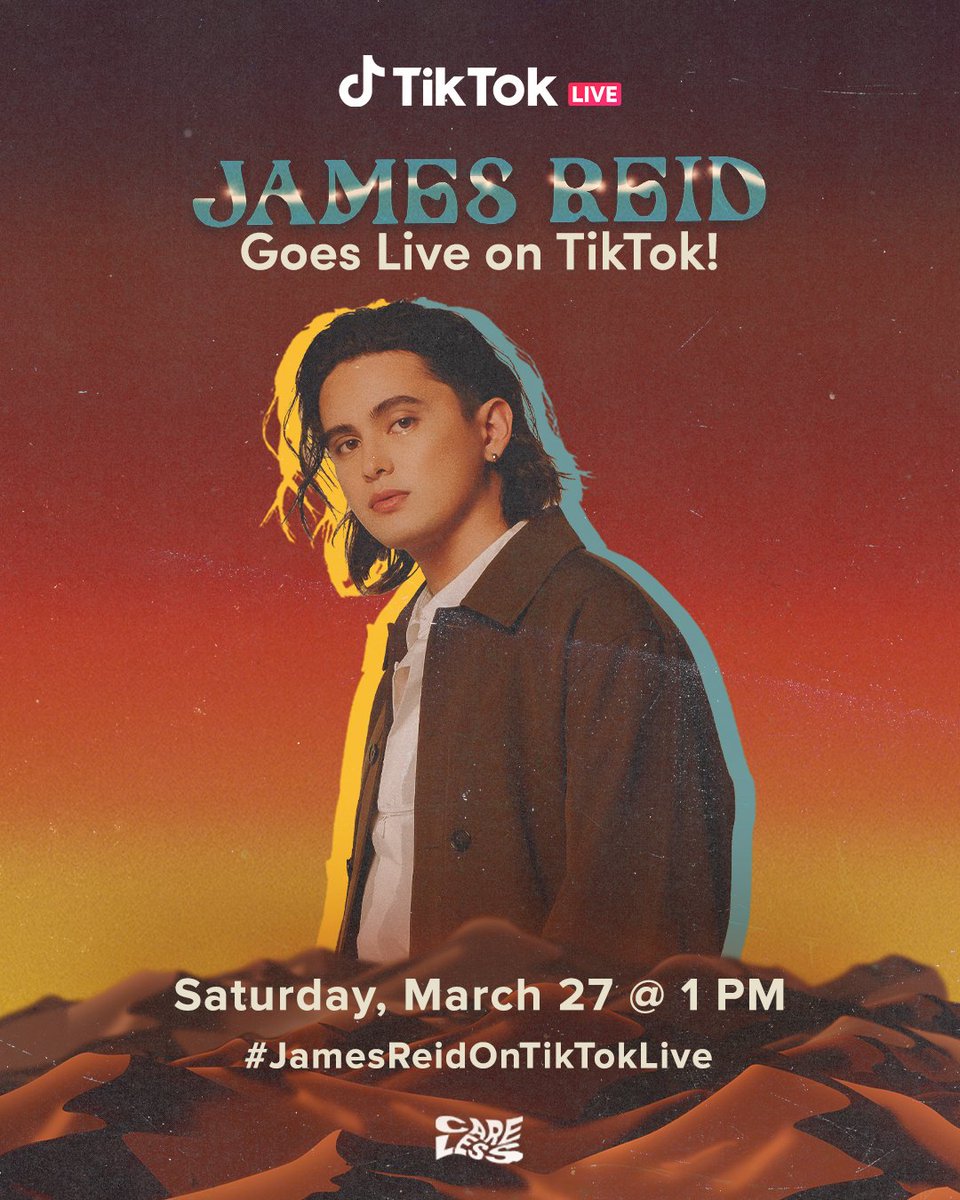 CARELESS_PH's tweet photo. Grab a soda and hang out with James Reid on @TikTokPH tomorrow! 🥤

Catch him on his @TikTokPH page tomorrow, March 27 at 1PM!

#JamesReidOnTikTokLive https://t.co/xvZs9aMmwV