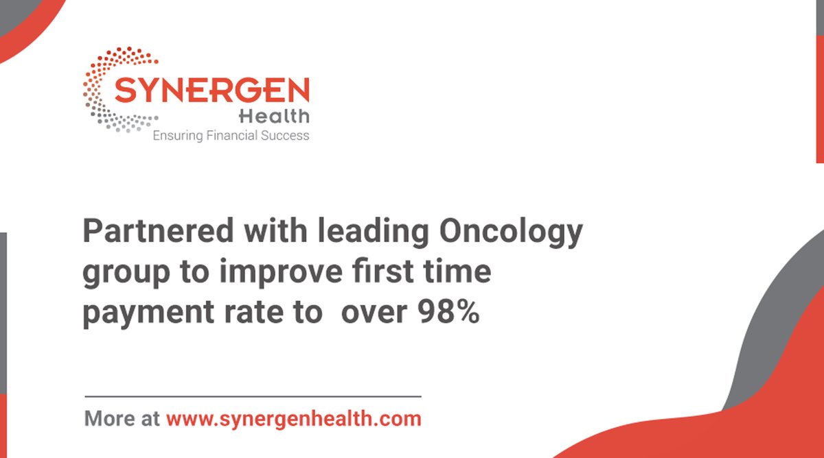 The first-time payment rate is the % of claims paid at first submission.

At <a href="/SYNERGENHealth/">SYNERGEN Health</a>, we track &amp; improve many vital KPIs &amp; hundreds of metrics.

Read more about this Impact Case Study here

synergenhealth.com/resources/case…

Is your first-time payment rate best in class?