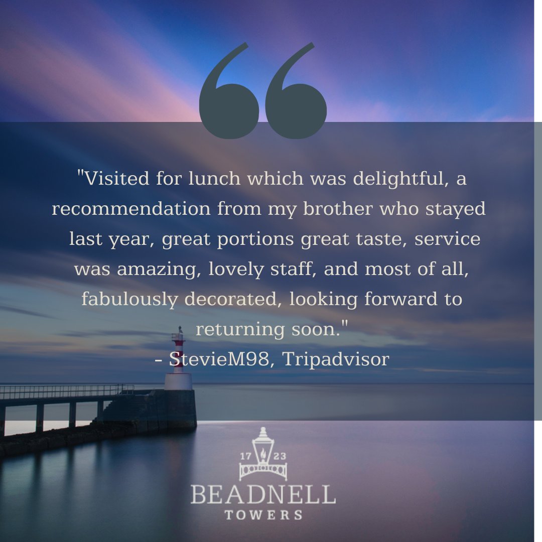 "Visited for lunch which was delightful, a recommendation from my brother who stayed last year, great portions great taste, service was amazing, lovely staff, and most of all, fabulously decorated, looking forward to returning soon."
- StevieM98, Tripadvisor #bookatable #beadnell