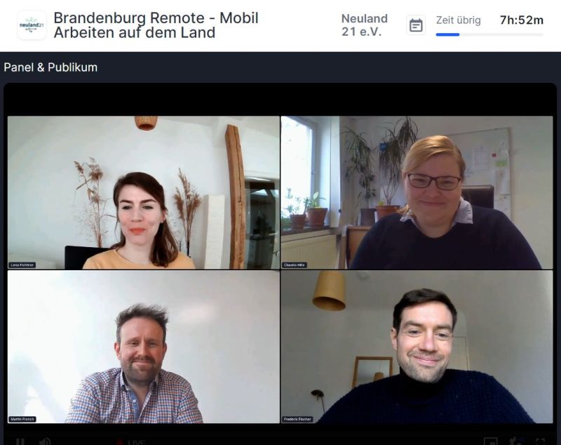 neuland21's tweet photo. Online-Konferenz #BrandenburgRemote: Es ist vollbracht! Hinter uns liegt ein energetisierender & inspirierender #Konferenztag mit über 250 #Teilnehmenden.
Vielen Dank an alle, die gestern dabei waren, es hat sehr viel Spaß gemacht! Wir freuen uns auf den weiteren Austausch! https://t.co/0eGSzXkmkL