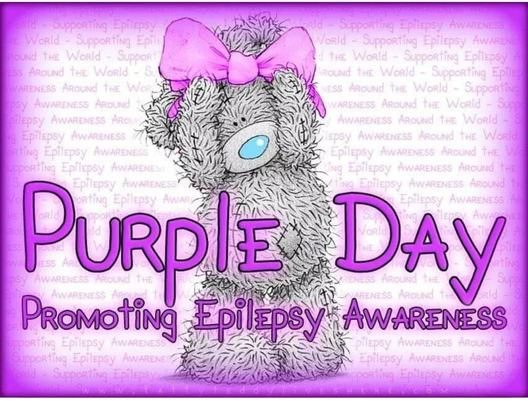 💜 Today, 26th March is Purple Day! 💜 
Wear Purple if you can and spread the word to help raise awareness for Epilepsy! 
#PurpleDay #epilepsyawarenessday