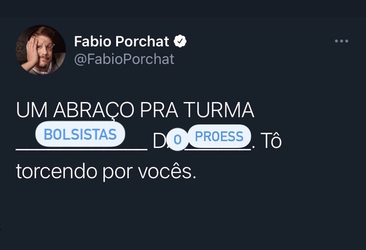 ProgramaProess's tweet photo. Obrigada pelo apoio, Fabio! 😌🙃😆 https://t.co/vspGX3fTwe