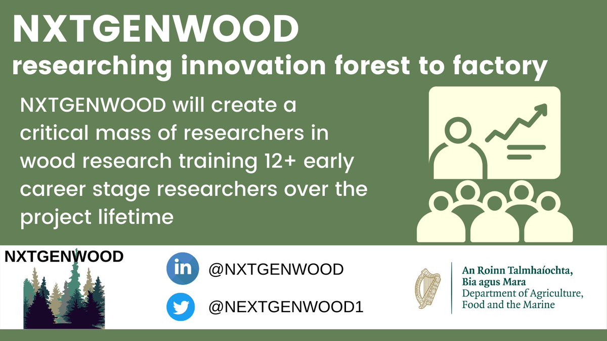 NXTGENWOOD: From Forest to Factory 

Researching innovation in Irish wood science &amp; product development. Follow us for news, events and research updates: shorturl.at/fhqM2

#treeweek2021 <a href="/biOrbic_centre/">BiOrbic Research Ireland Centre for Bioeconomy</a> <a href="/ambercentre/">AMBER</a> <a href="/Pharmabiotic/">APC Microbiome Ireland</a> @DrMNCollins <a href="/ProfLokeshJoshi/">Prof Lokesh Joshi</a> <a href="/DrFionnualaM/">Fionnuala Murphy</a>