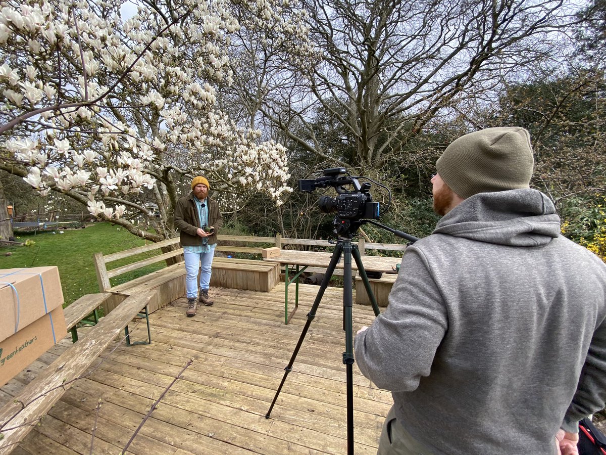 We were at Green Feathers HQ yesterday filming some new video content coming your way soon! 🌱