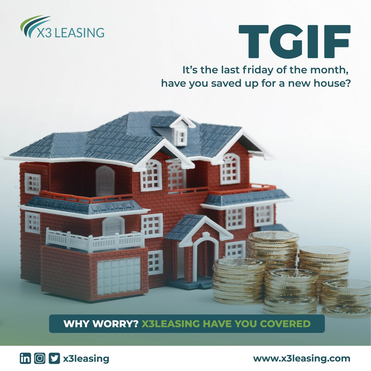X3Leasing's tweet photo. Short on time to complete that dream house due to lack of cash? We have you covered.
Get a loan at https://t.co/6bn2lh2Uw8
#tgif #weekendvibe #x3leasing https://t.co/WEc5RECGXL