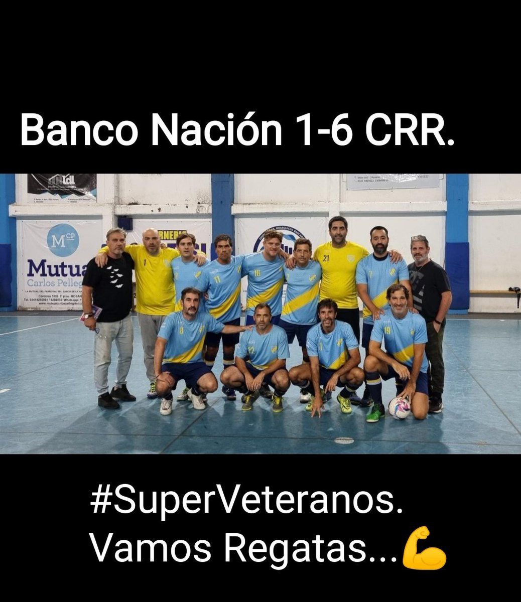 Diegote4a0's tweet photo. 1ra fecha #TorneoRosarinaFutsal #SuperVeteranos @CunaDelFutsal @FutsalCRR Gran victoria muchachos. 💪💪💪 #VamosRegatas https://t.co/2KQeYb6jcn