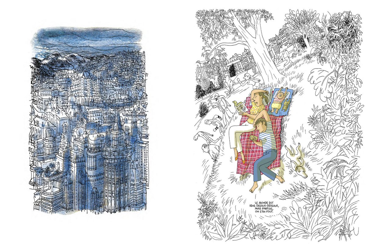 Une époque fantastique, de Charles Berberian, chez <a href="/editionsduchene/">Editions du Chêne</a> 
Un regard contemplatif et amusé sur notre époque.
bit.ly/3m0We9m
#BD #Livre #CharlesBerberian