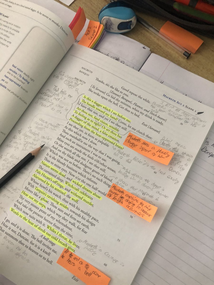 Campion_English's tweet photo. Excellent work by Year 10 this morning focusing on Act 2 of Macbeth. https://t.co/cGnMIrThmE