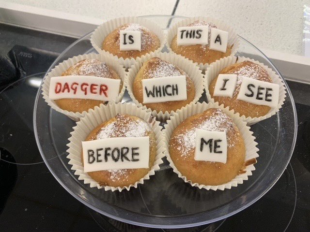 StJamesFood's tweet photo. To support World Theatre Day this Saturday, Drama asked if we could incorporate some quotes into our baking! #worldtheatreday #crosscurricularlinks #excellence #WeAreStJames https://t.co/o1svmyxE0i