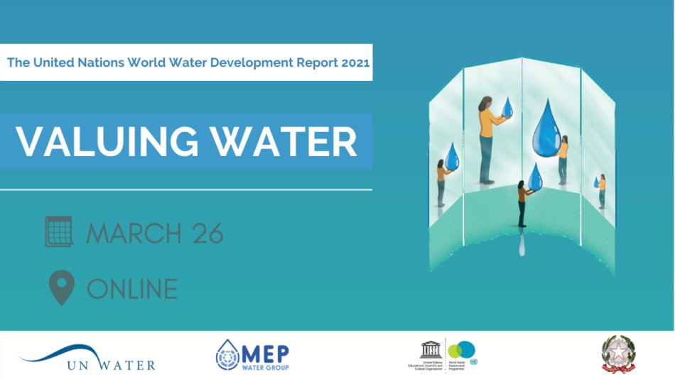 TODAY 12:30-14:00 CET
<a href="/mepwatergroup/">MEP Water Group</a> online public event on
'#WWDR 2021 '#ValuingWater'

Agenda &amp; registration: bit.ly/3vWU5zN