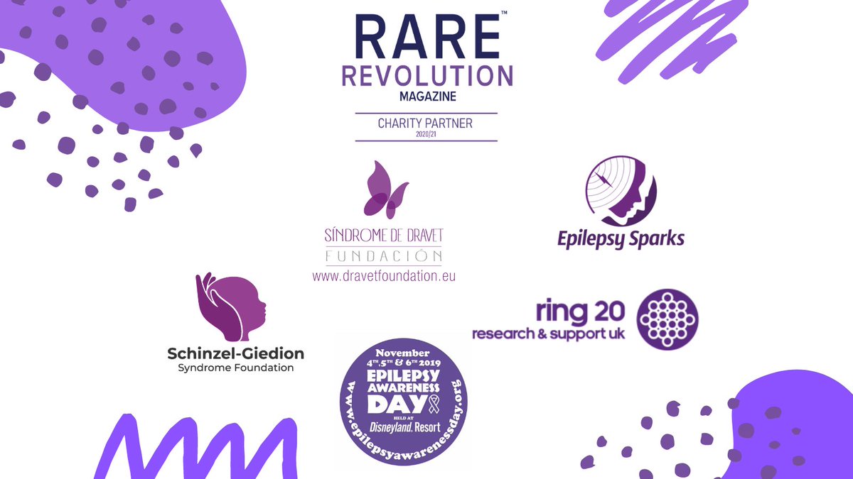 RareRevolutionM's tweet photo. Today is #PurpleDay we are proud to share our charity partners raising awareness for different types of #Epilepsy 
@Ring20UK 
@EpilepsySparks
@foundation_sgs
@FundacionDravet
@EpilepsyADDL
 Check out their channels today! 💜
#EpilepsyAware #RareEpilepsy https://t.co/vwt07UuPjn