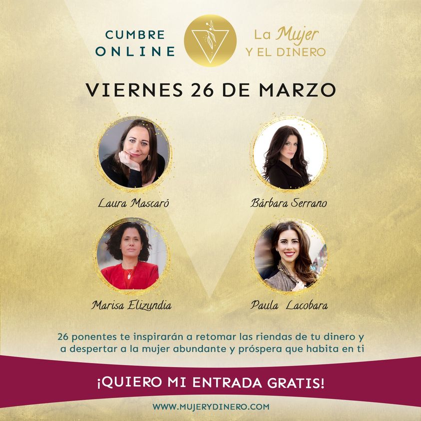 Tu Mujer Salvaje (@tumujersalvaje) on Twitter photo ¡SEGUIMOS DE CUMBRE!
#entrevistas de hoy...
✅ <a href="/laurekas/">Laura Mascaró ✨</a> Educa a tus hijxs en gestión del #Dinero
✅ <a href="/BARBARAESERRANO/">ℬ𝒶𝓇𝒷𝒶𝓇𝒶 𝒮ℯ𝓇𝓇𝒶𝓃ℴ 💸</a> Tu también puedes ser rica
✅ @marisaelizundia El #salarioemocional
✅ El arte de recibir dinero
GRATIS 👉 mujerydinero.com
#EducacionFinanciera ¡SEGUIMOS DE CUMBRE!
#entrevistas de hoy...
✅ <a href="/laurekas/">Laura Mascaró ✨</a> Educa a tus hijxs en gestión del #Dinero
✅ <a href="/BARBARAESERRANO/">ℬ𝒶𝓇𝒷𝒶𝓇𝒶 𝒮ℯ𝓇𝓇𝒶𝓃ℴ 💸</a> Tu también puedes ser rica
✅ @marisaelizundia El #salarioemocional
✅ El arte de recibir dinero
GRATIS 👉 mujerydinero.com
#EducacionFinanciera