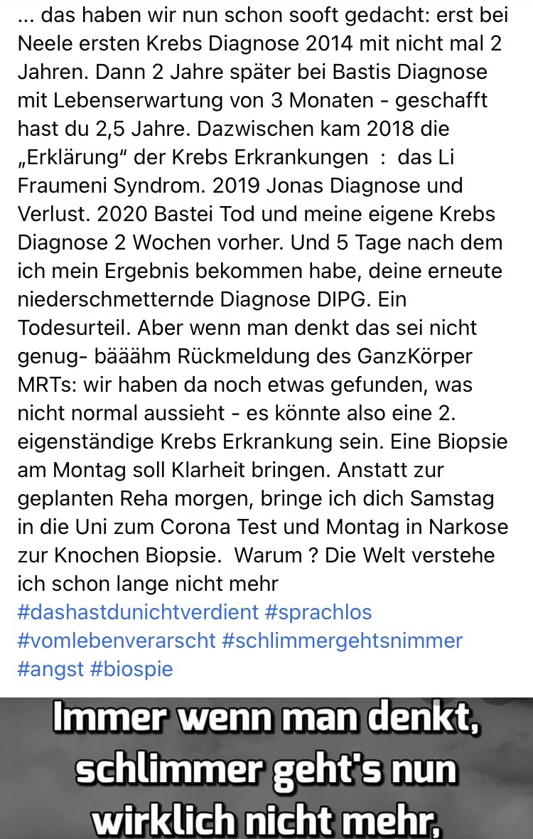 frankenhilft's tweet photo. Die Schicksalsschläge bei Familie #Ewald lassen nicht nach. Es kommt immer eine neue Hiobsbotschaft.
#FrankenHilft unterstützt weiterhin mit Spenden: #Neele #DIPG 
https://t.co/is6sbqibKR https://t.co/83EAnmZonH