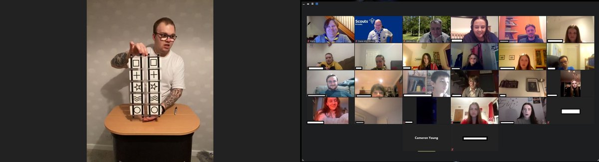 Excellent evening with Magician Cameron Young (as seen on Britain's Got Talent, and Edinburgh’s Close up magician of the year 2018 &amp; 2019) performing for our District Explorers. Absolutely fantastic show with mind blowing tricks. #Explorers #Magic #Magician #CameronYoungMagic 
DL