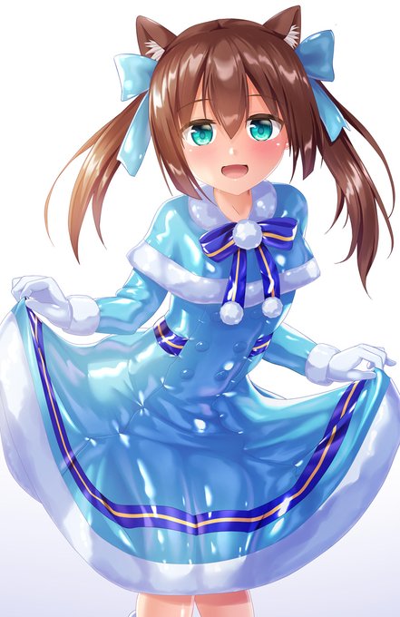 【Skeb】ツルツルでヌルテカなコート娘を描きました 