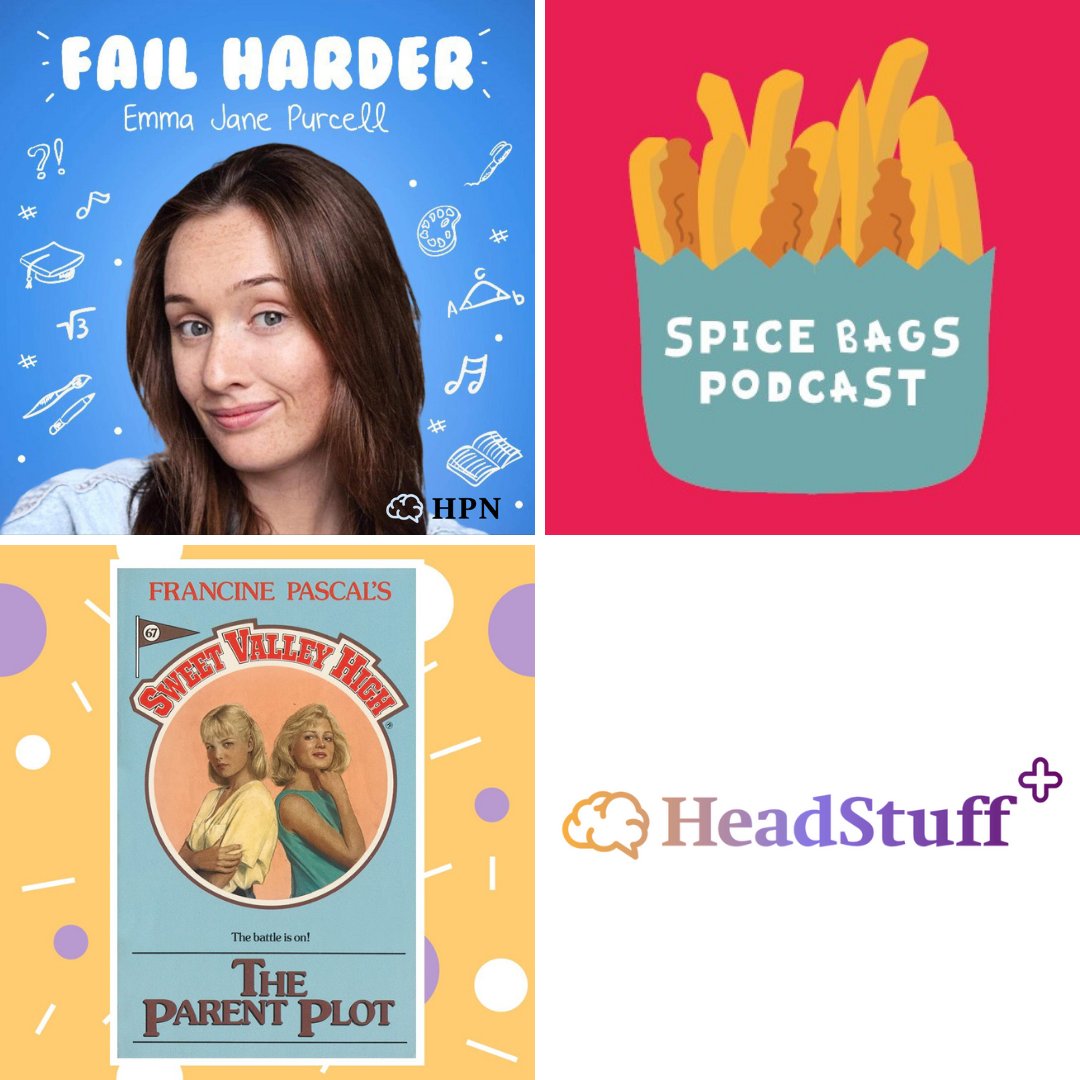 ThisHeadStuff's tweet photo. Get over to https://t.co/TKQ0bSZpXq today to find a brand new episode of @emmajanepurcell's Fail Harder with BAFTA winner Georgina Campbell, @svhpodcast latest venture to the world of Sweet Valley High plus there's a bonus @spicebagpodcast for all you #HeadStuffPlus members https://t.co/mkIiKEk6q1