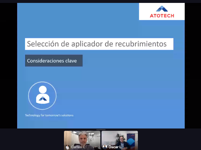 Eurosurfas's tweet photo. 📡Turno para Oscar Lopez, @AtotechOscarL de ATOTECH @atotech que nos habla de las Consideraciones clave para la selección de los recubrimientos 

Puedes verlo aquí 👉https://t.co/PZjumBPfFQ

#BcnIndustryVirtualWeek #Subcontratación https://t.co/1zEHC7sk6p