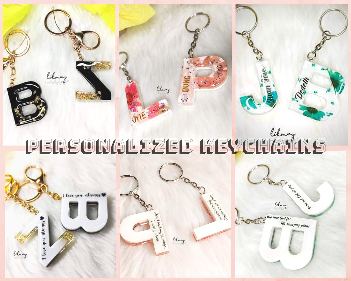 LikmayPh's tweet photo. PERSONALIZED RESIN KEYCHAINS &amp; NAME STANDEE LETTER

Gift, souvenir, giveaways? Our Handcrafted Resin Keychains are perfect for those! You can have it customized with your name! Message us in our page for more inquiries, we'd be happy to assist you with your queries💌✨ https://t.co/wXXZtTRhXp