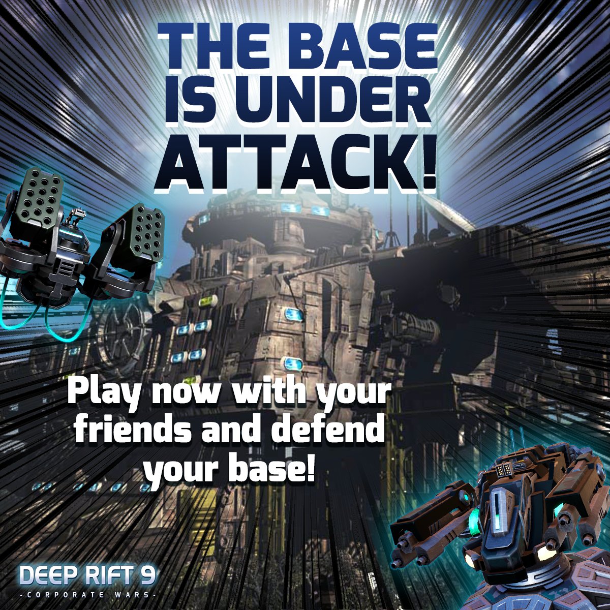 DeepRift9's tweet photo. The base is under attack! Commanders, show us your prowess and defend your headquarters now!
Learn more about the Deep Rift 9 Universe by joining our official community Discord at https://t.co/yyW1MaMeAy
#DR9 #RTS #Strategy #Gaming #Indie https://t.co/JymlfjgcXx